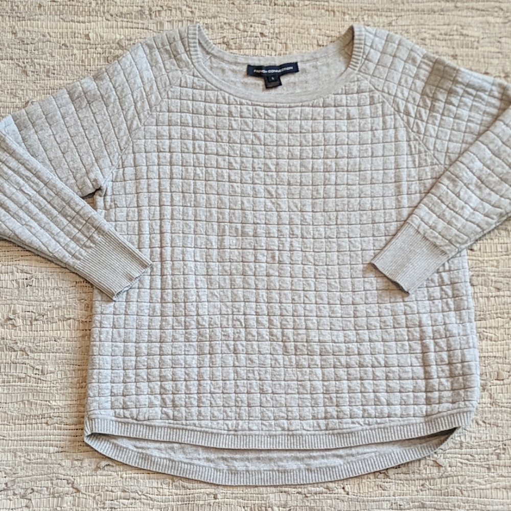 Grey knitted sweatshirt